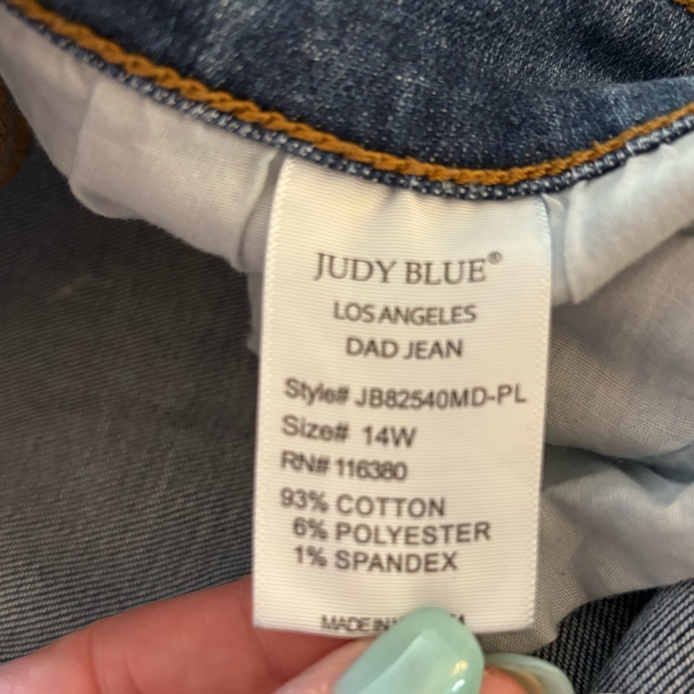 Classic High-Rise Straight Leg Women Jeans - Light Blue Size 14 - Picture 10 of 10